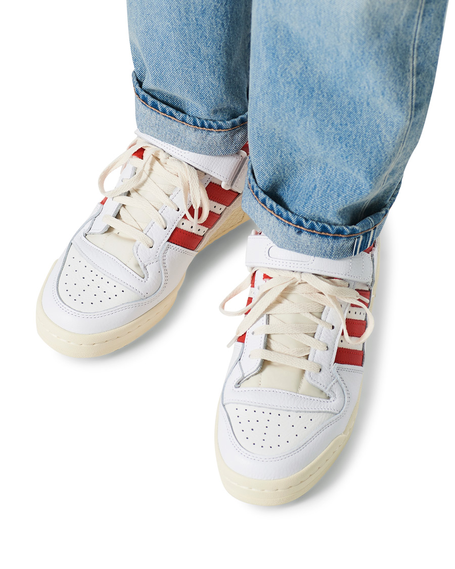 Herr | adidas Originals Forum 84 Low Sneaker White/Red | adidas Originals | Forum 84 Low Sneaker White/Red