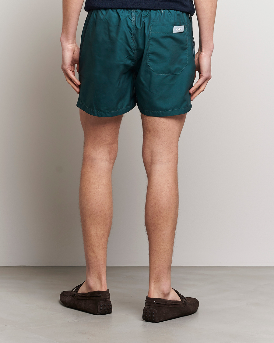Herr | Badbyxor | OAS | Plain Swimshorts Dark Green