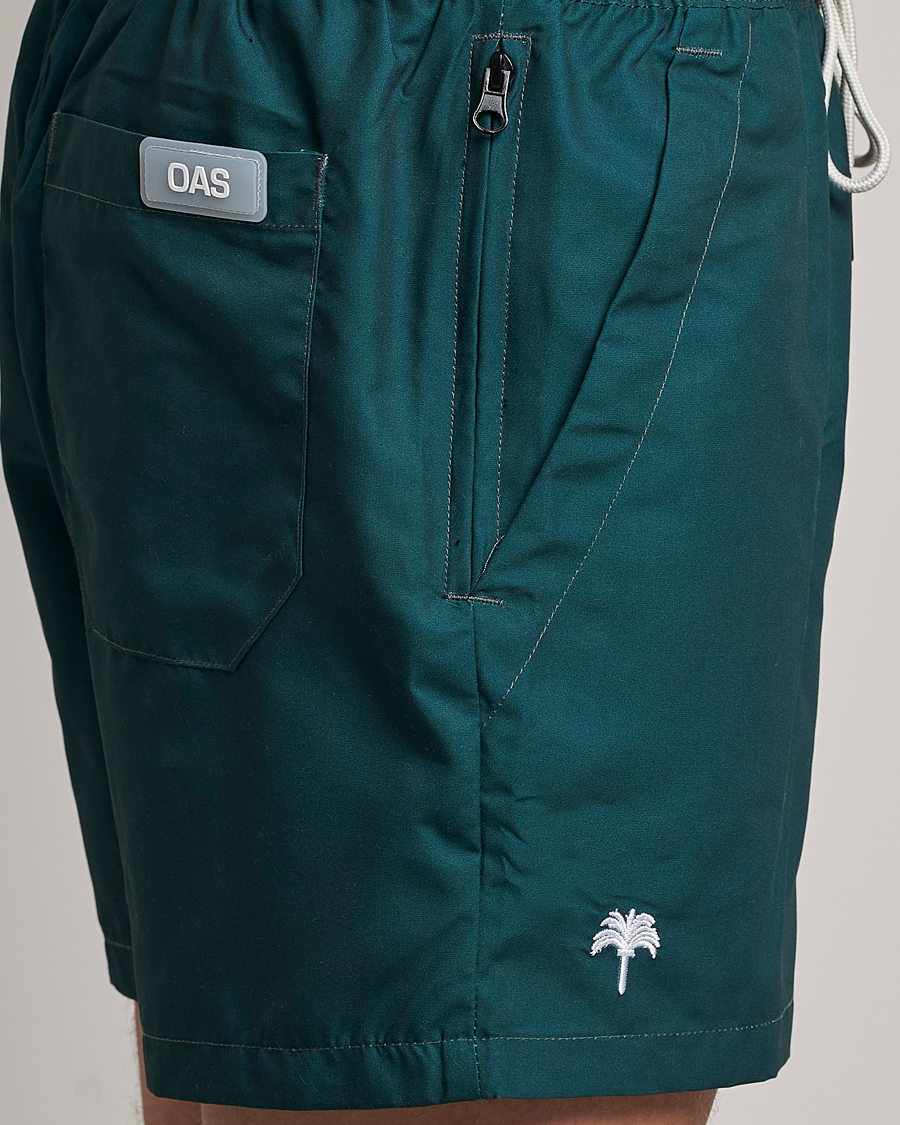 Herr | Badbyxor | OAS | Plain Swimshorts Dark Green