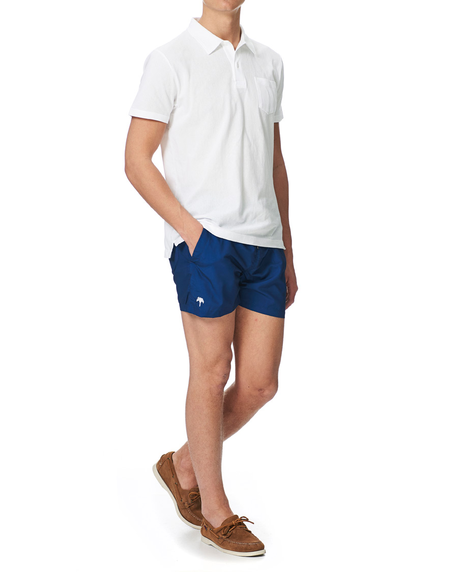Herr | Badbyxor | OAS | Plain Swim Shorts Dark Blue
