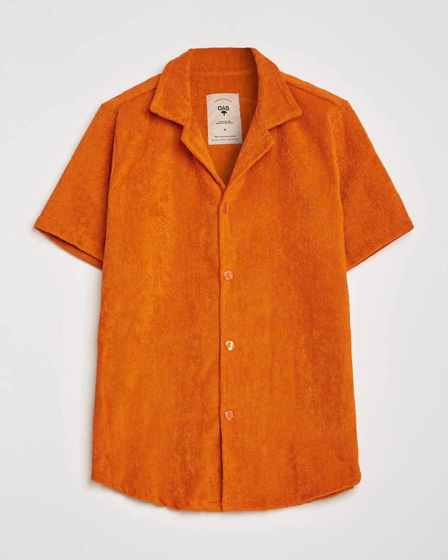 Herr | Skjortor | OAS | Terry Cuba Short Sleeve Shirt Terracotta