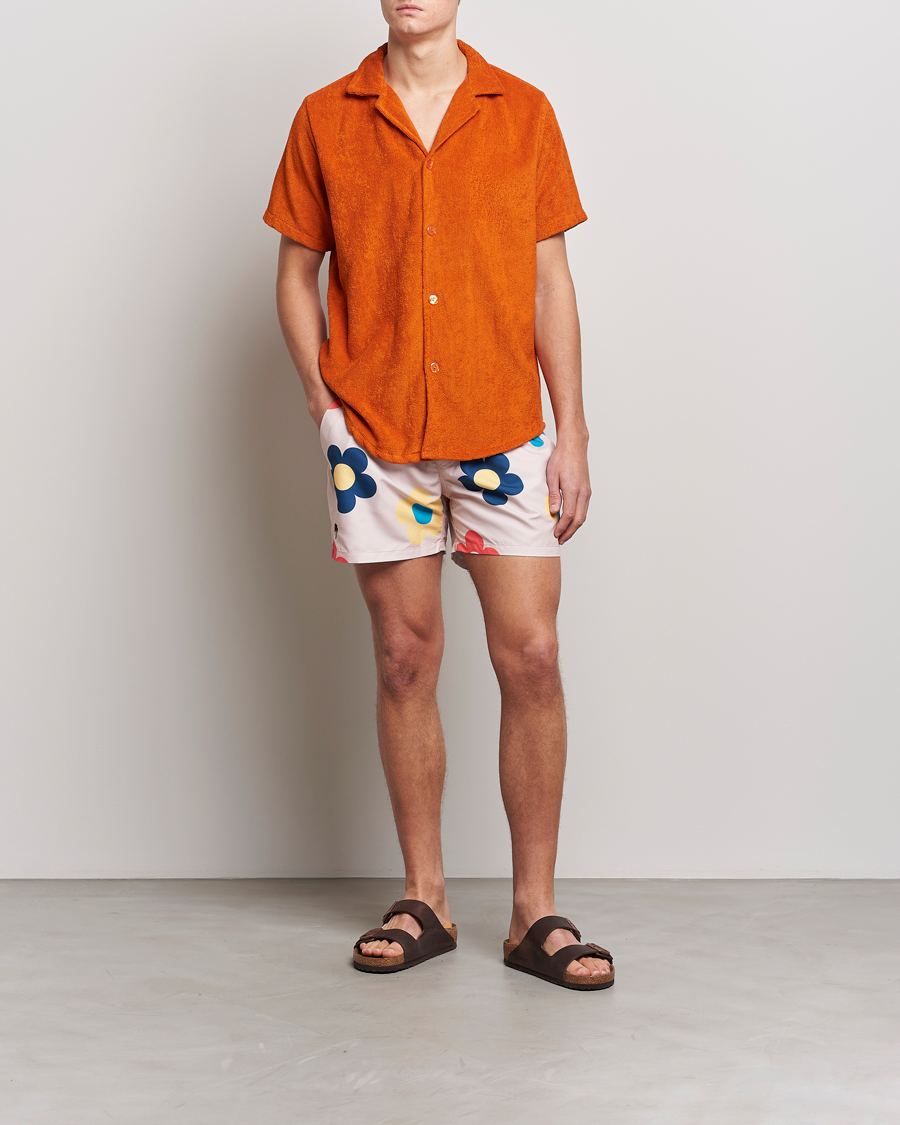 Herr | Skjortor | OAS | Terry Cuba Short Sleeve Shirt Terracotta