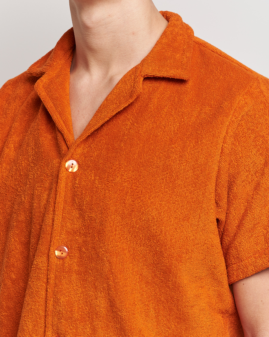Herr | Skjortor | OAS | Terry Cuba Short Sleeve Shirt Terracotta