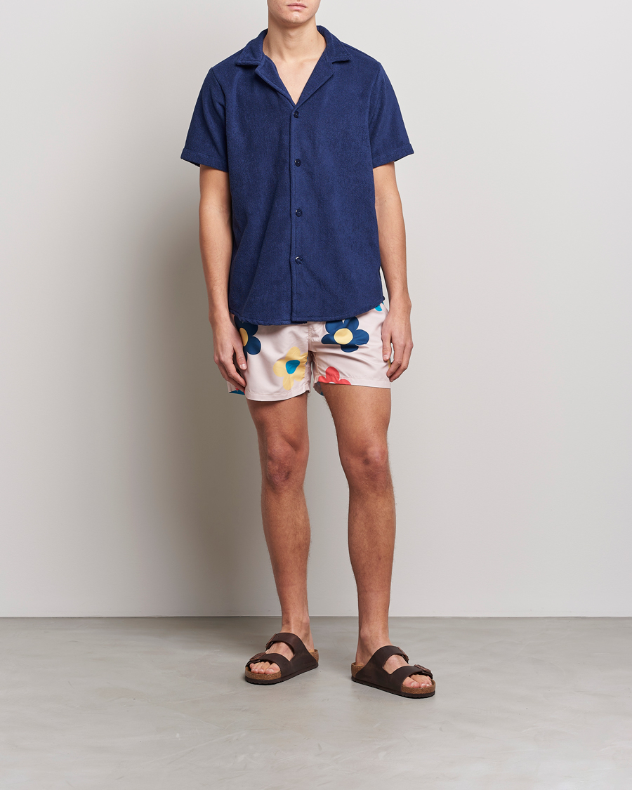 Herr | Skjortor | OAS | Terry Cuba Short Sleeve Shirt Navy