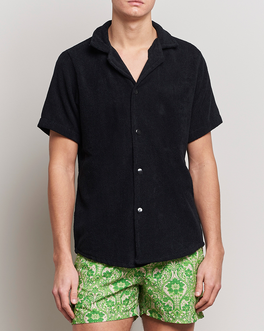 Herr | Kortärmade skjortor | OAS | Terry Cuba Short Sleeve Shirt Black