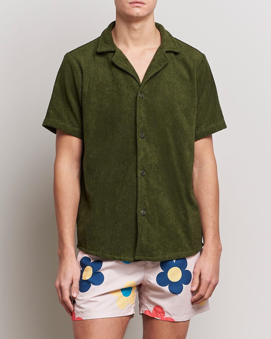 Herr | Kortärmade skjortor | OAS | Terry Cuba Short Sleeve Shirt Army