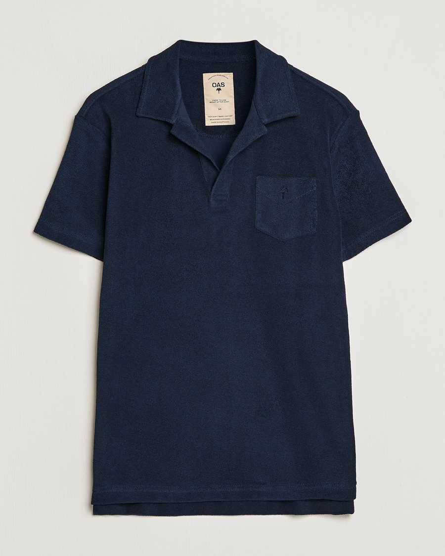 Herr | Pikéer | OAS | Short Sleeve Terry Polo Navy