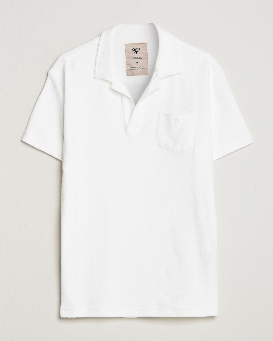 Herr | Pikéer | OAS | Short Sleeve Terry Polo White