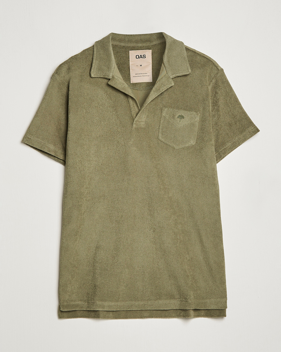 Herr | Pikéer | OAS | Short Sleeve Terry Polo Khaki