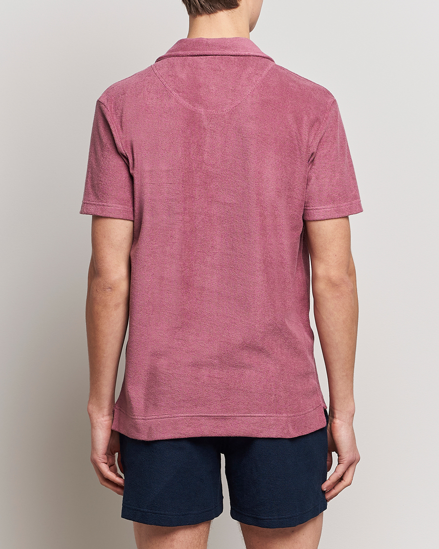 Herr | Pikéer | OAS | Short Sleeve Terry Polo Dusty Plum