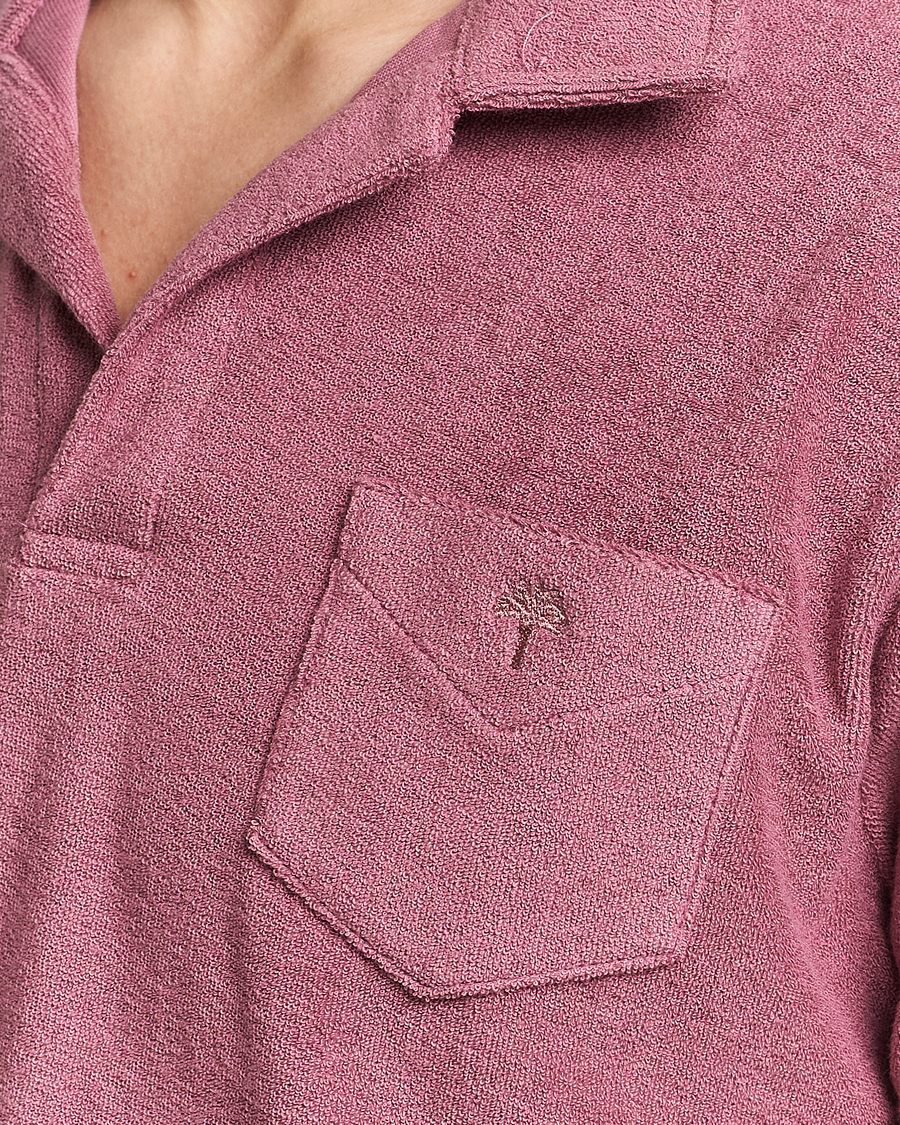 Herr | Pikéer | OAS | Short Sleeve Terry Polo Dusty Plum