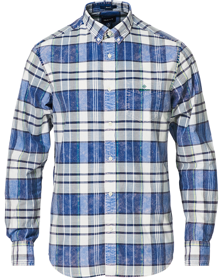 Herr | Skjortor | GANT | Regular Fit Bold Check Shirt Collage Blue