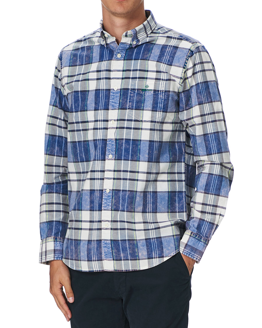 Herr | Skjortor | GANT | Regular Fit Bold Check Shirt Collage Blue