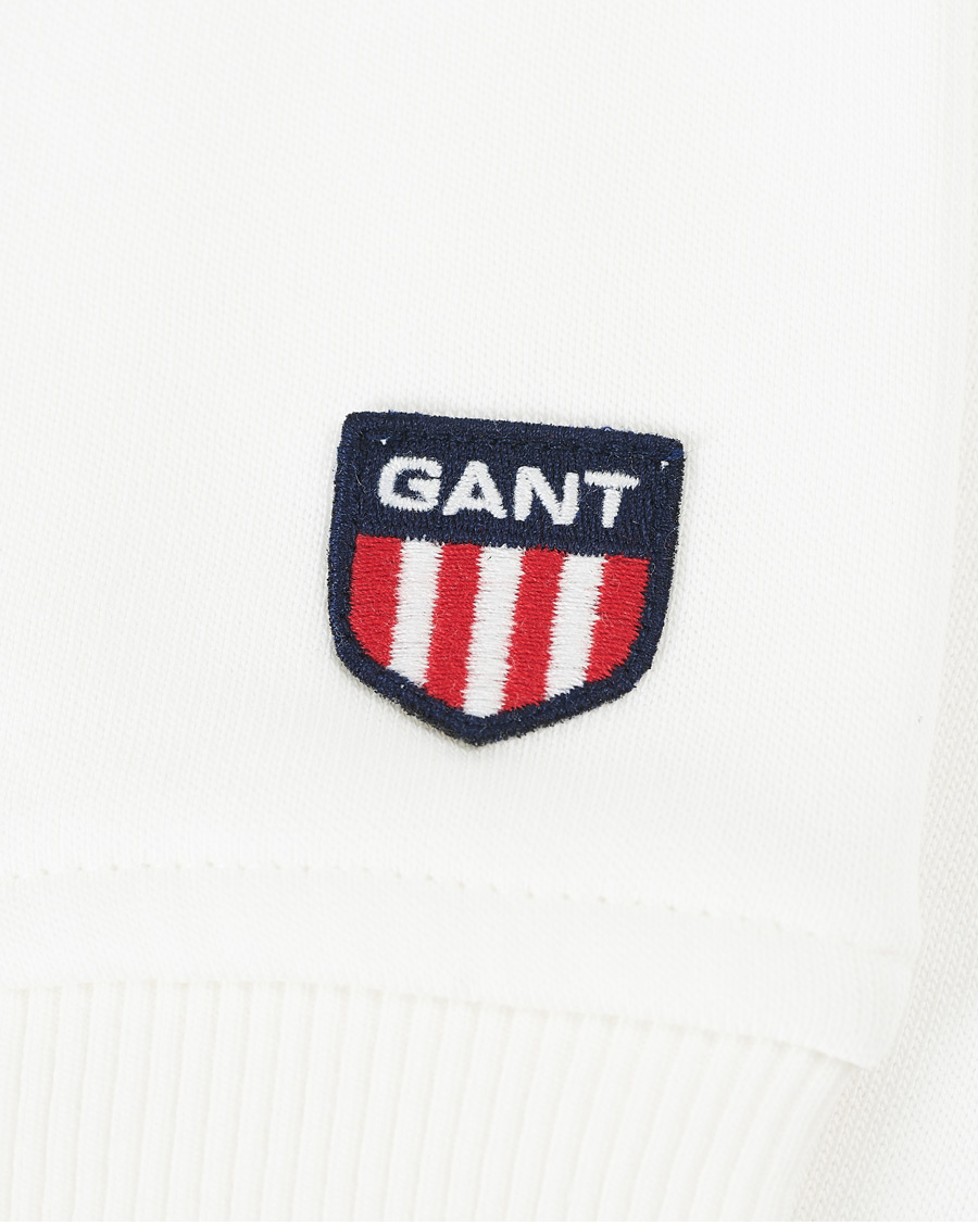 Herr | Tröjor | GANT | Retro Shield Hoodie Eggshell