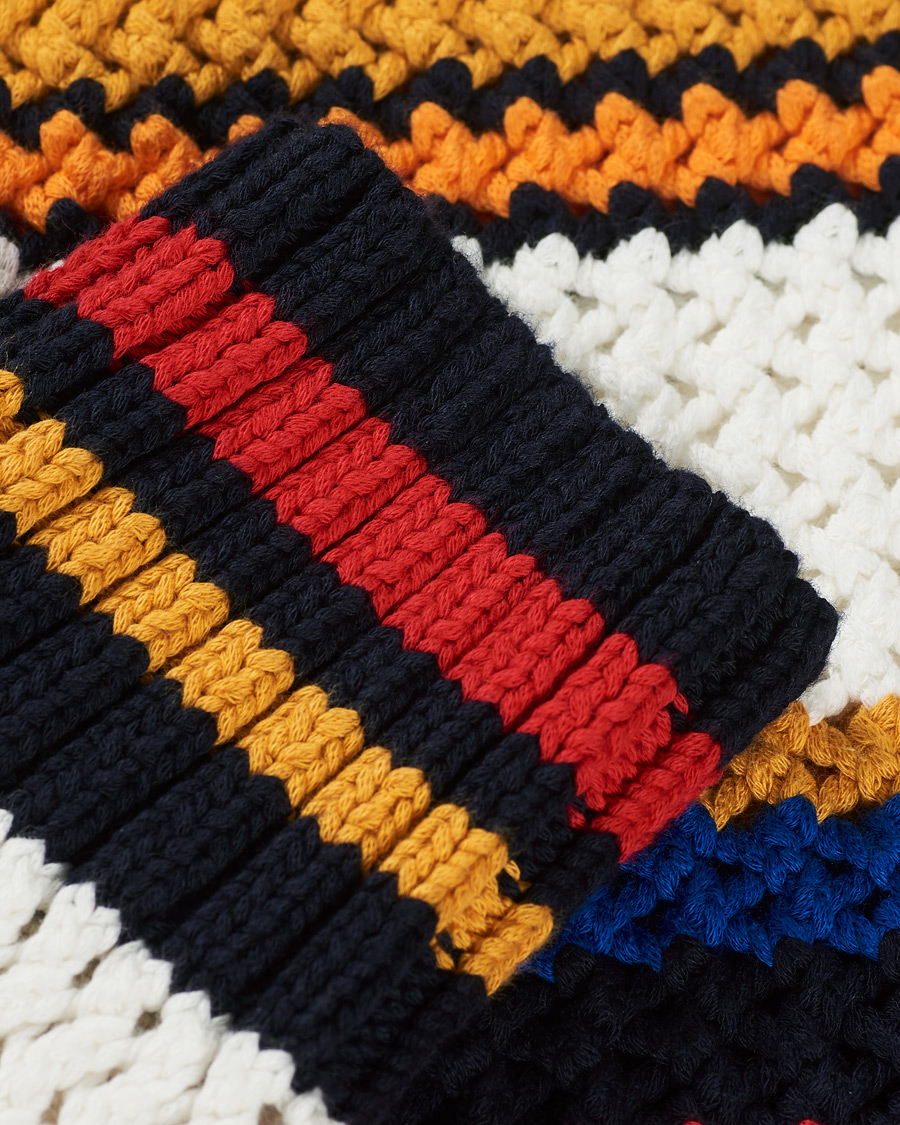 Herr | Tröjor | GANT | Open Knit Stripe Crew Neck Multi