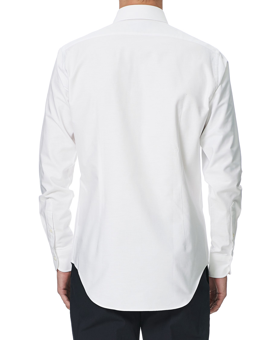 Herr | Skjortor | Kamakura Shirts | Slim Fit Oxford Tab Collar Shirt White 43 - XL