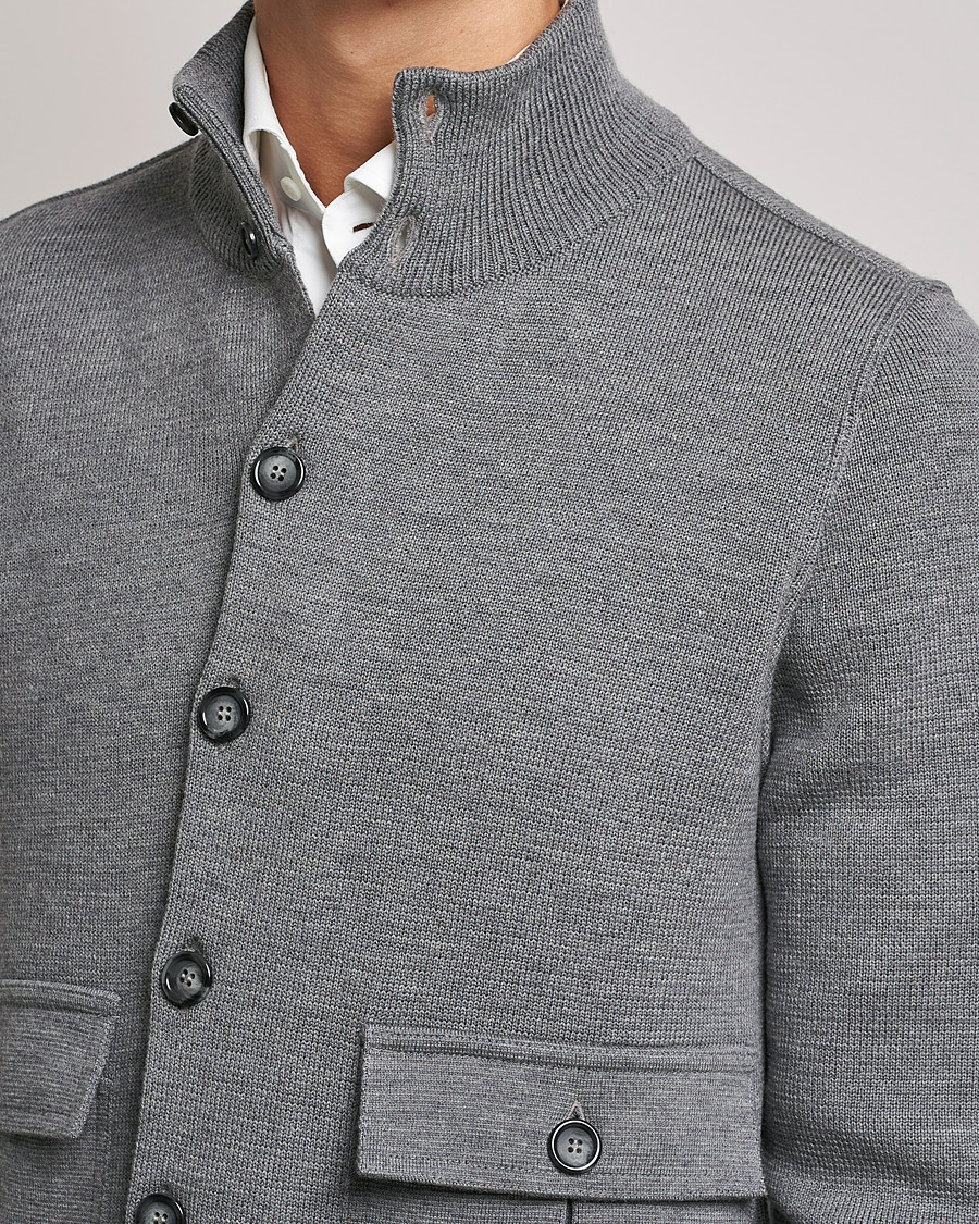 Herr | Jackor | Valstar | Valstarino Merino Wool Jacket Grey Melange