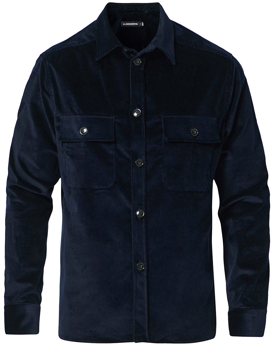 Herr | Skjortor | J.Lindeberg | Regular Fit Corduroy Shirt Jacket Navy
