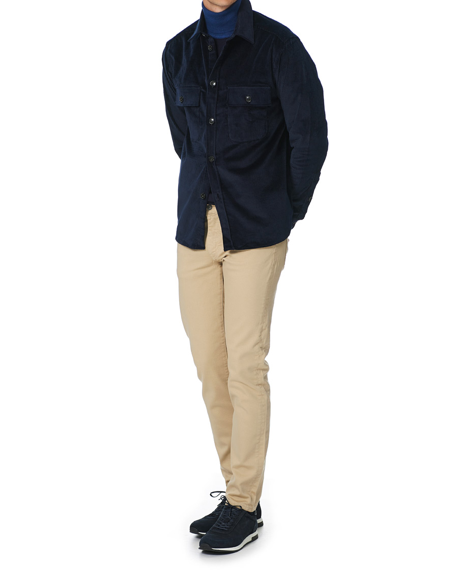 Herr | Skjortor | J.Lindeberg | Regular Fit Corduroy Shirt Jacket Navy