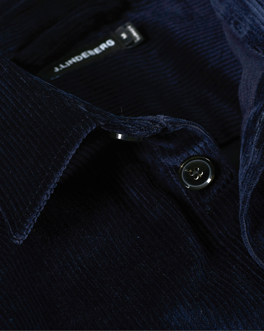 Herr | Skjortor | J.Lindeberg | Regular Fit Corduroy Shirt Jacket Navy