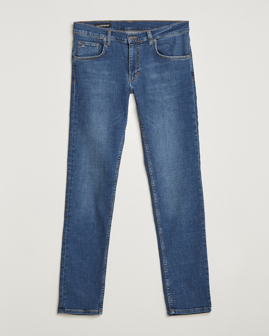 Herr | | J.Lindeberg | Jay Active Super Stretch Jeans Mid Blue