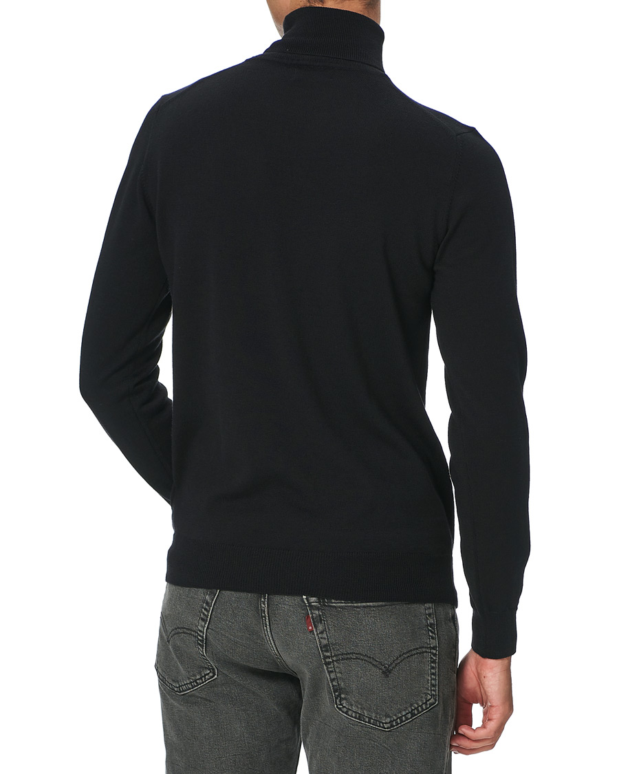 Herr | Tröjor | J.Lindeberg | Lyd True Merino Turtleneck Black