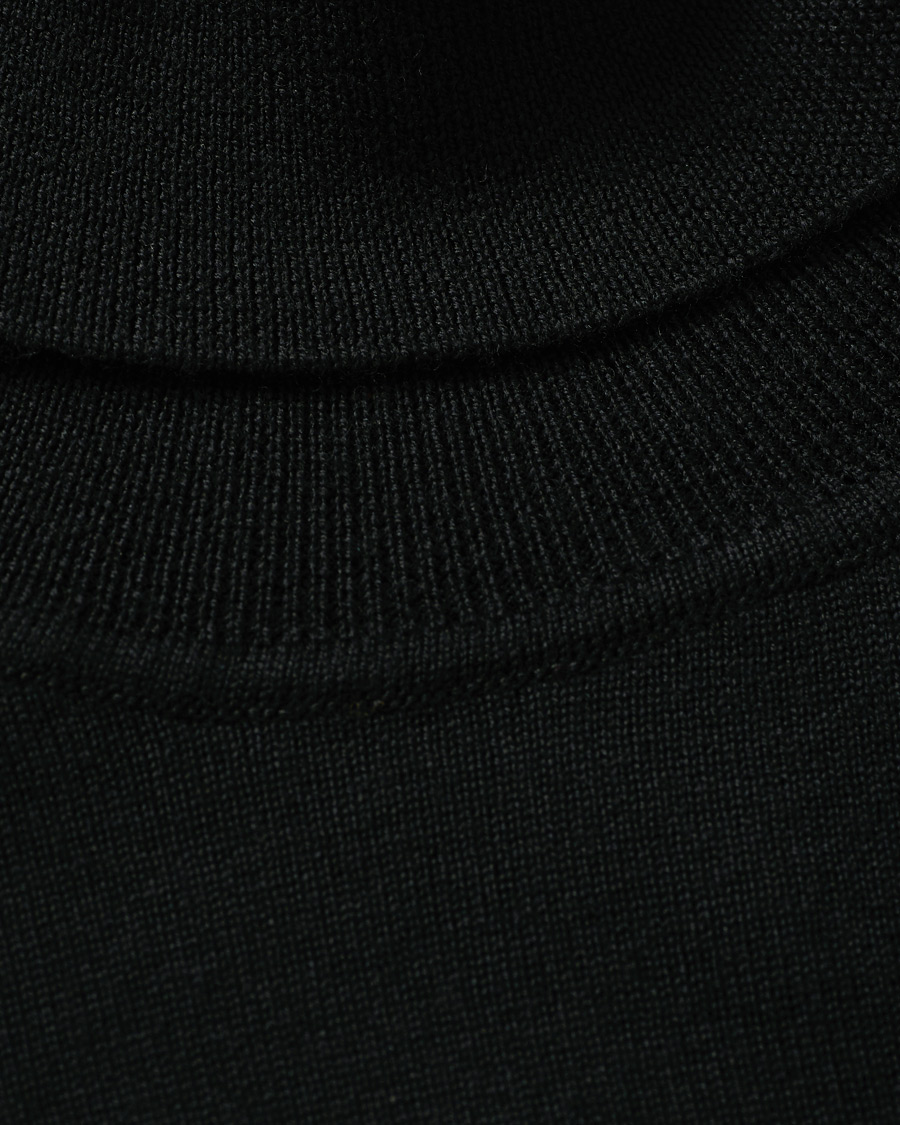 Herr | Tröjor | J.Lindeberg | Lyd True Merino Turtleneck Black