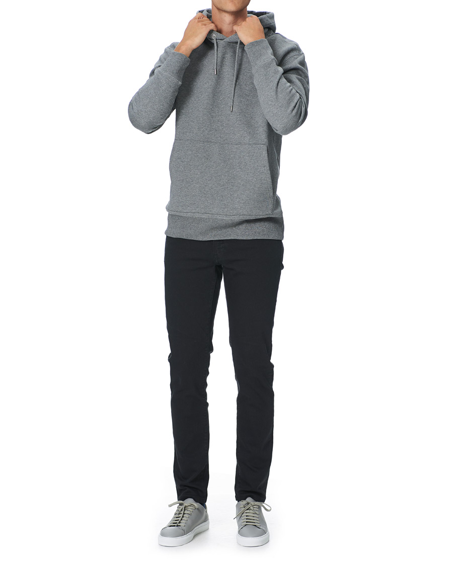 Herr | Tröjor | J.Lindeberg | Chip Pocket Hoodie Stone Grey Melange