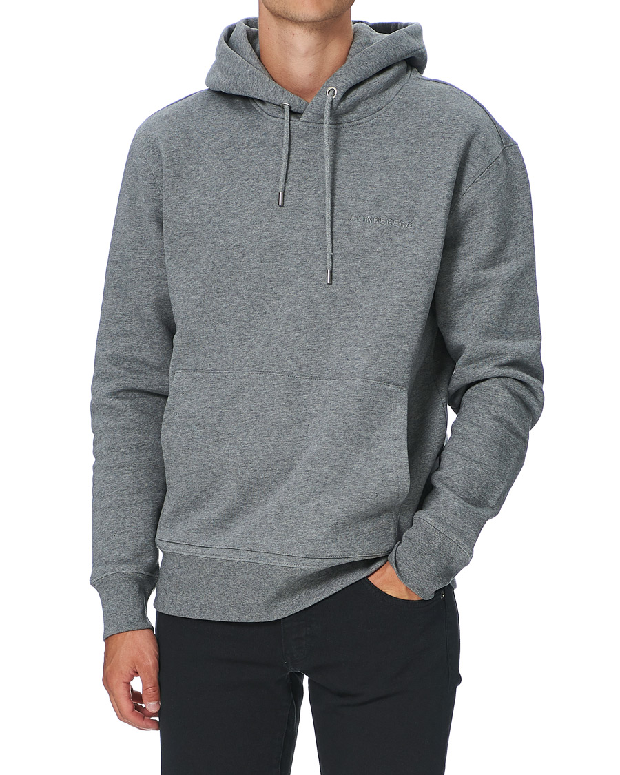 Herr | Tröjor | J.Lindeberg | Chip Pocket Hoodie Stone Grey Melange