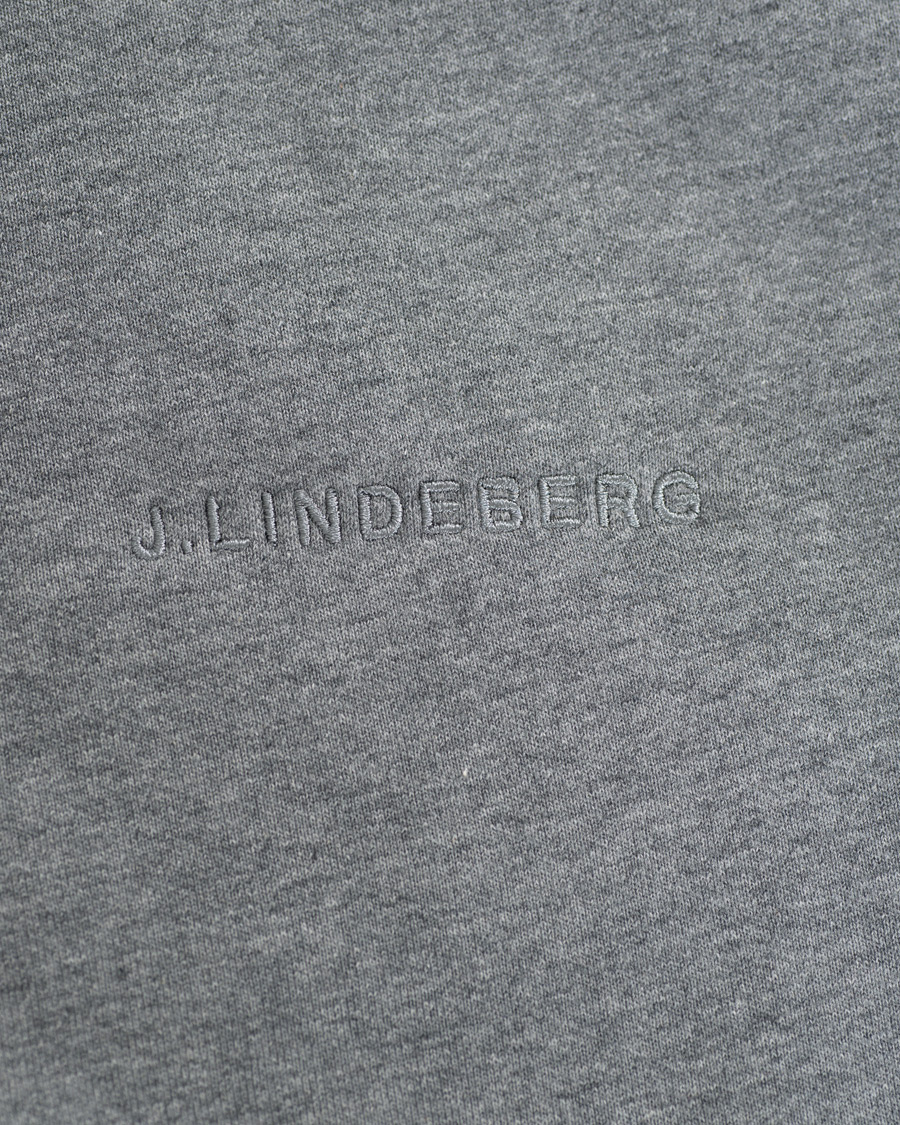 Herr | Tröjor | J.Lindeberg | Chip Pocket Hoodie Stone Grey Melange