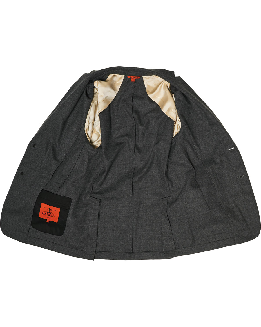 Herr | Kavajer | Barena | Borgo Unconstructed Flannel Blazer Grey Melange