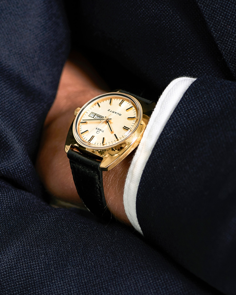 Herr | Timex Q Reissue 1975 Day Date 38mm Gold Tone | Timex | Q Reissue 1975 Day Date 38mm Gold Tone