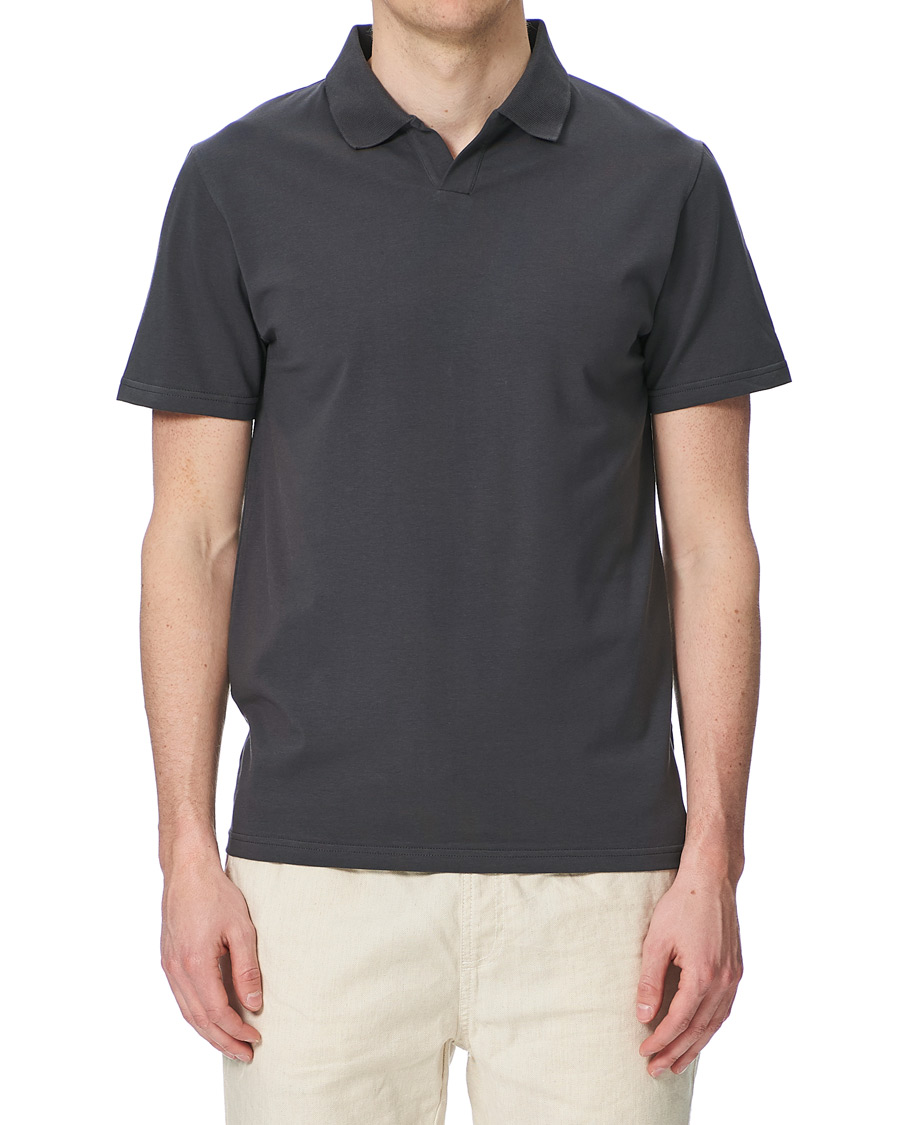 Herr | Pikéer | Filippa K | Soft Lycra Polo T-Shirt Metal