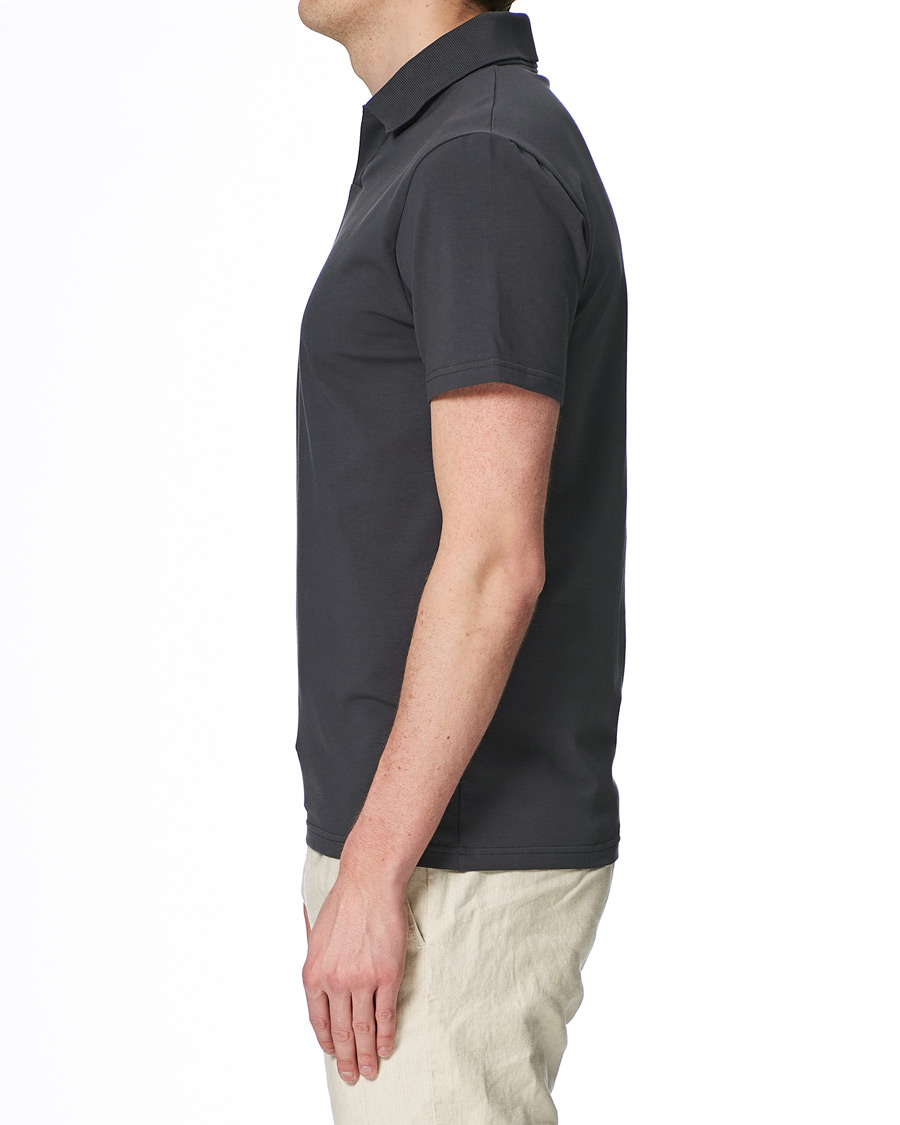 Herr | Pikéer | Filippa K | Soft Lycra Polo T-Shirt Metal