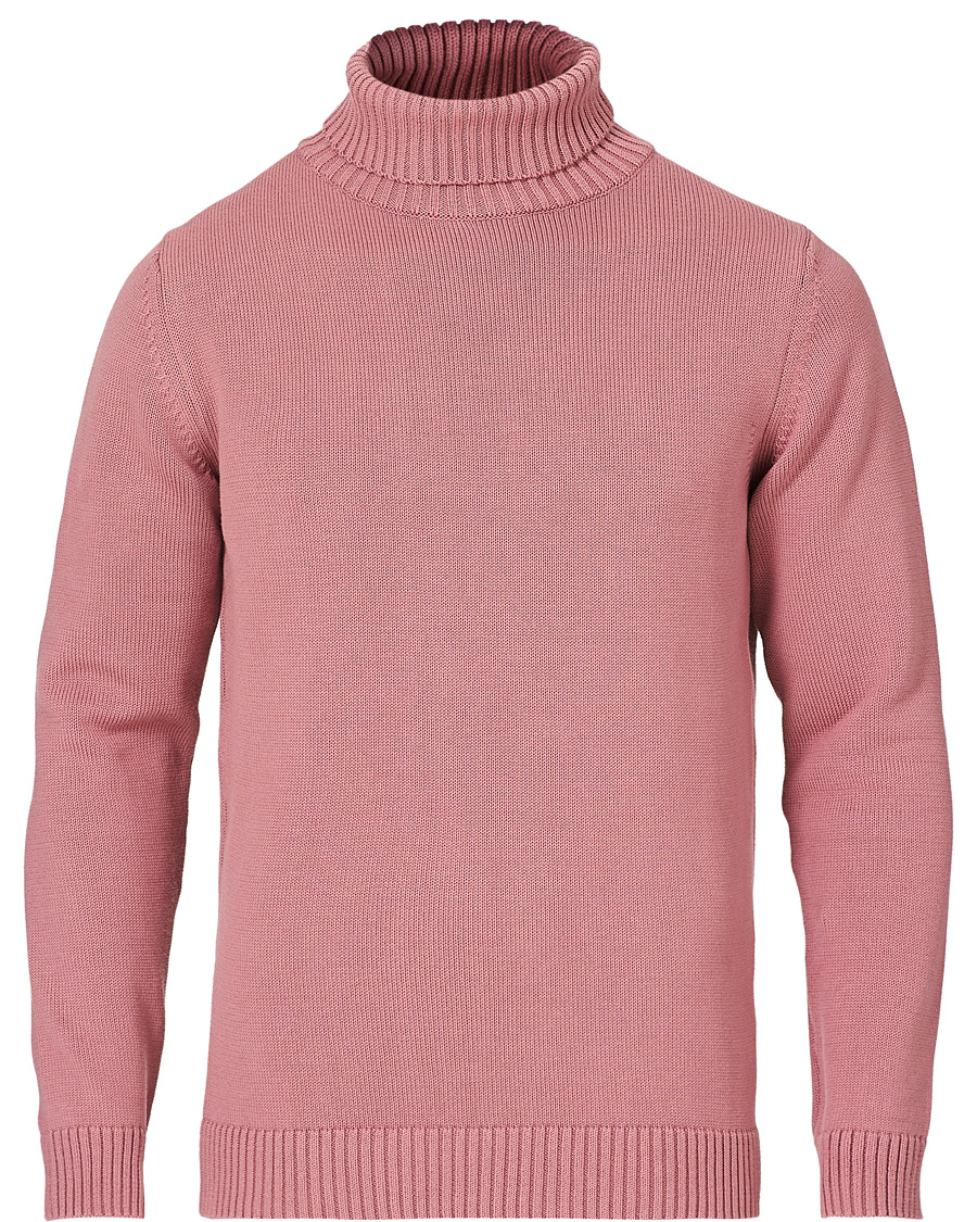 Herr | Tröjor | Stenströms | Heavy Cotton Rollneck Dusty Pink