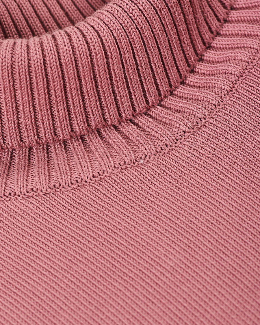 Herr | Tröjor | Stenströms | Heavy Cotton Rollneck Dusty Pink