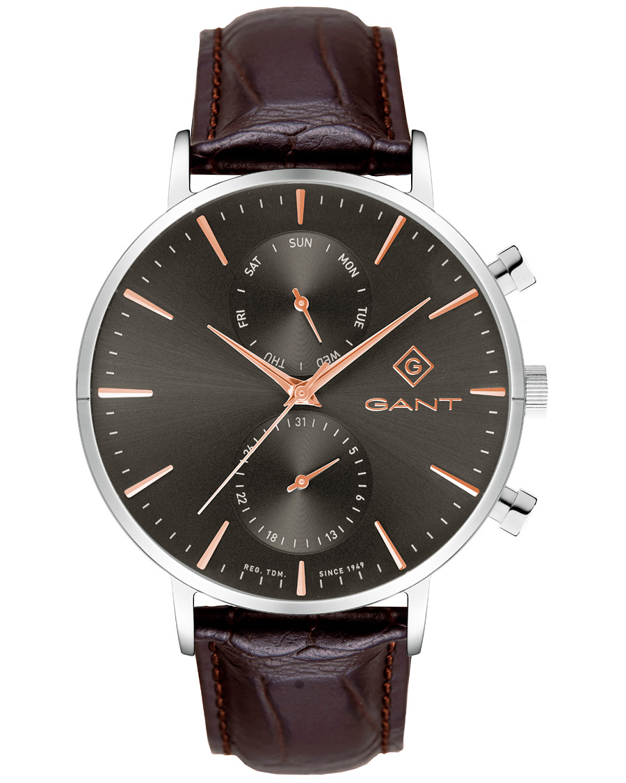 Herr | GANT Park Hill Day Date II Leather/Grey | GANT | Park Hill Day Date II Leather/Grey