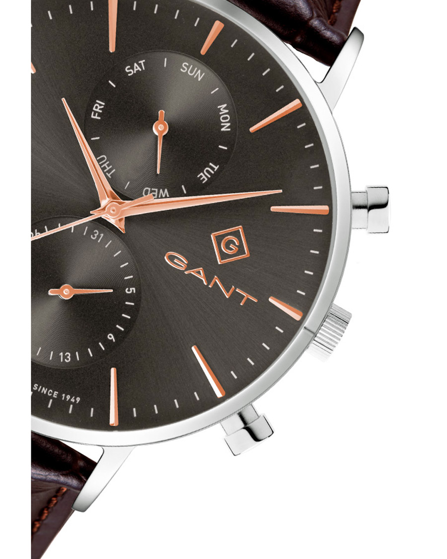 Herr | GANT Park Hill Day Date II Leather/Grey | GANT | Park Hill Day Date II Leather/Grey