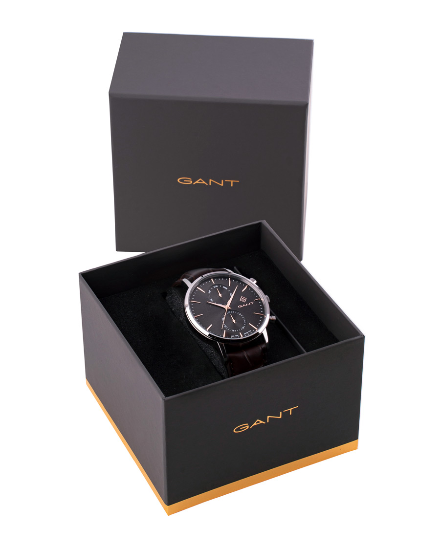 Herr | GANT Park Hill Day Date II Leather/Grey | GANT | Park Hill Day Date II Leather/Grey