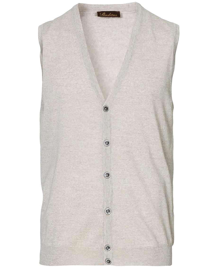 Herr | Tröjor | Stenströms | Merino Slipover Grey