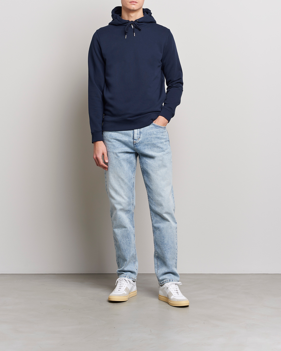 Herr | Tröjor | Stenströms | Cotton College Hoodie Navy