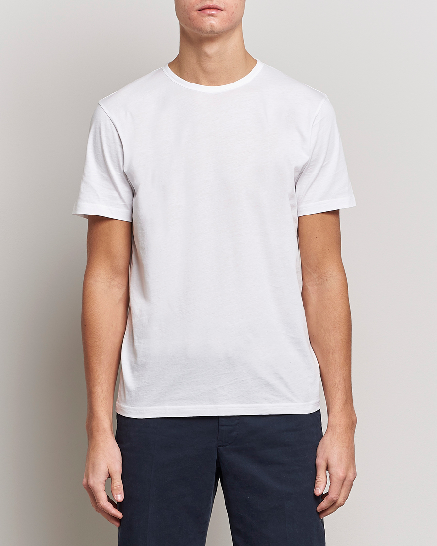 Herr | Kläder | Stenströms | Solid Cotton T-Shirt White