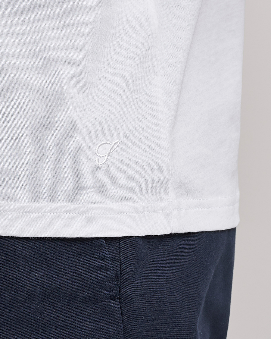 Herr | T-Shirts | Stenströms | Solid Cotton T-Shirt White