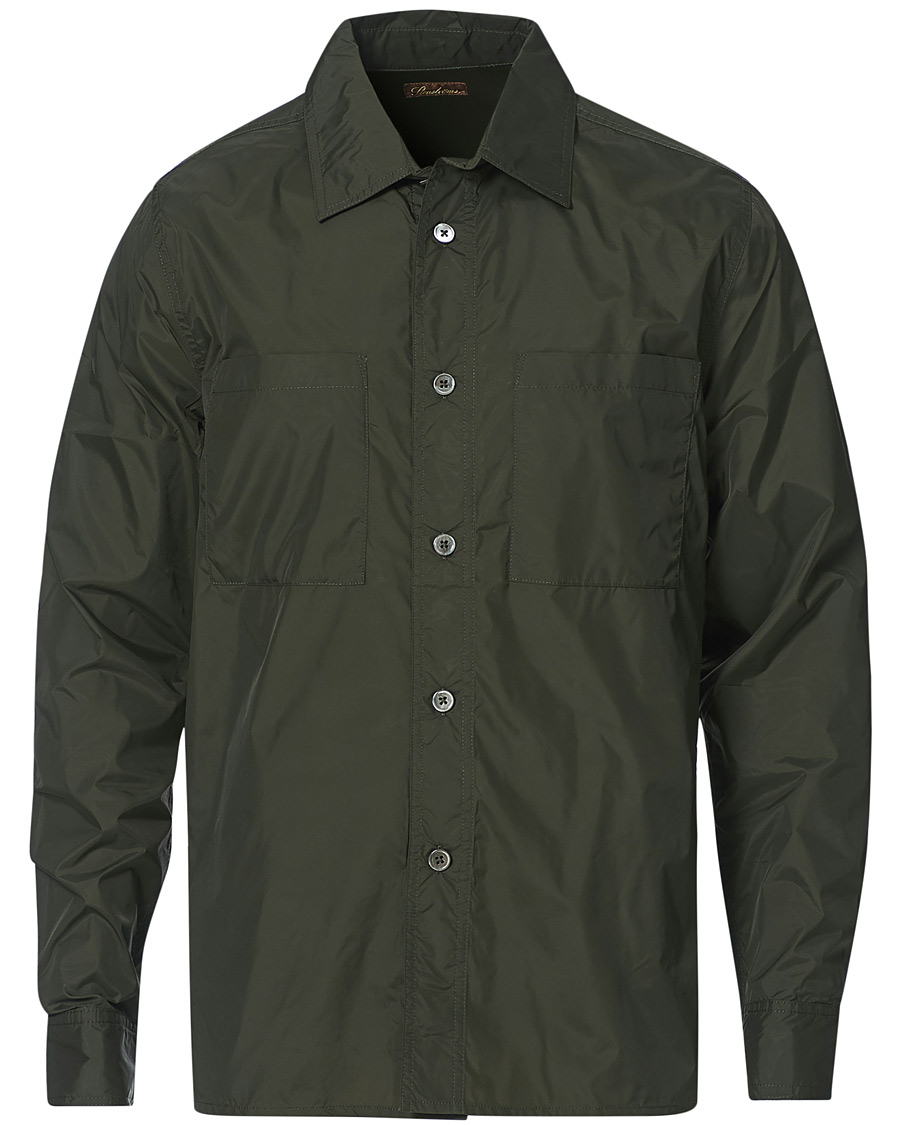 Herr | Skjortor | Stenströms | Nylon Overshirt Dark Green