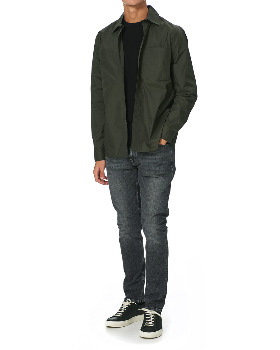 Herr | Skjortor | Stenströms | Nylon Overshirt Dark Green