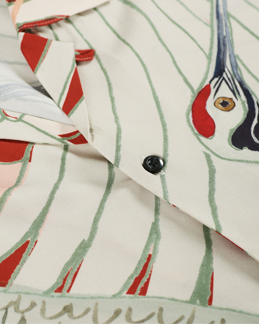 Herr | Skjortor | HUGO | Efab Printed Camp Collar Short Sleeve Shirt Multi