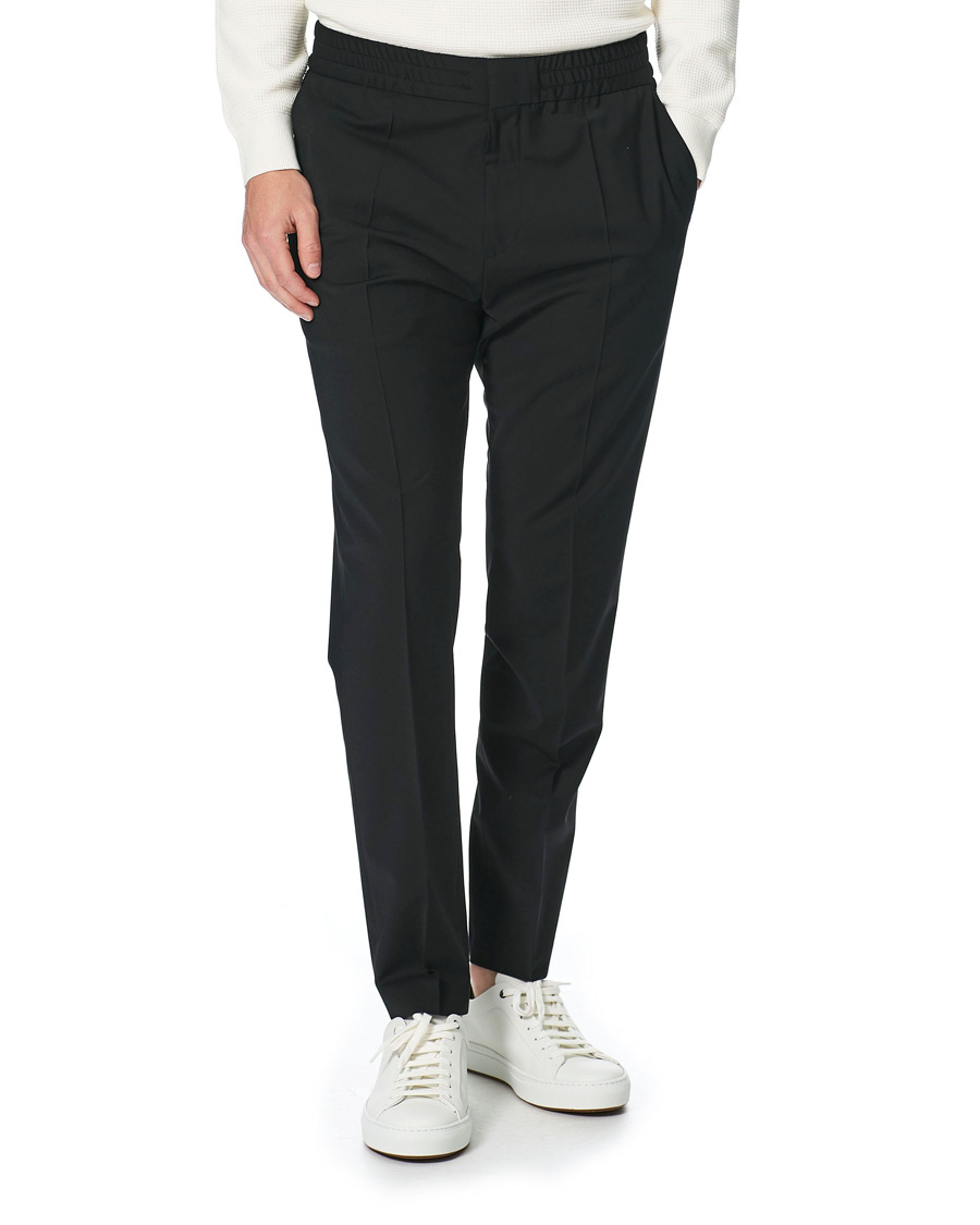 Herr | Byxor | HUGO | Howard Drawstring Trousers Black