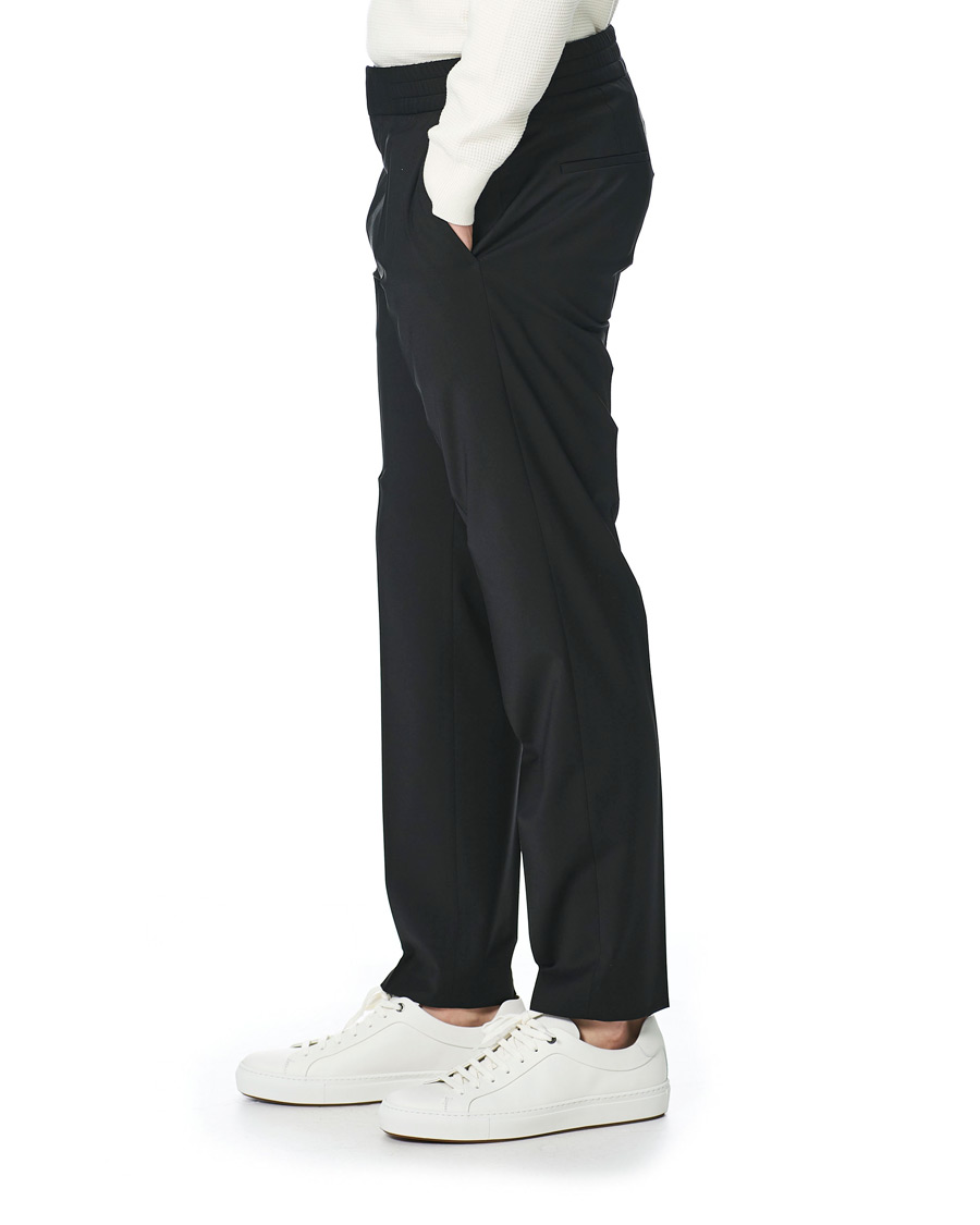 Herr | Byxor | HUGO | Howard Drawstring Trousers Black