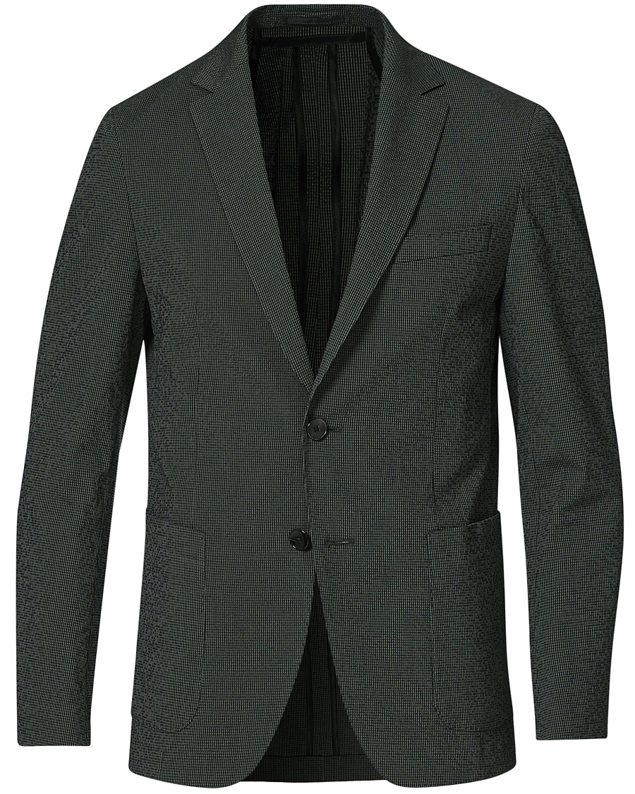 Herr | Kavajer | BOSS BLACK | BOSS Nolvay Seersucker Patch Pocket Blazer Dark Green