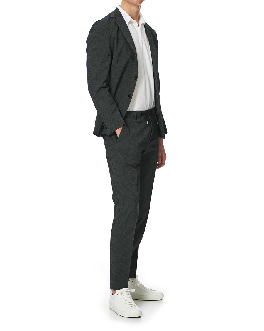 Herr | Kavajer | BOSS BLACK | BOSS Nolvay Seersucker Patch Pocket Blazer Dark Green